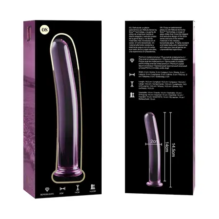 Ibiza Nebula Serija Model 8 Stakleni Intimni Uređaj Pink 14.5cm x 2cm