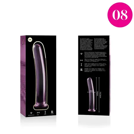 Ibiza Nebula Serija Model 8 Stakleni Intimni Uređaj Pink 14.5cm x 2cm