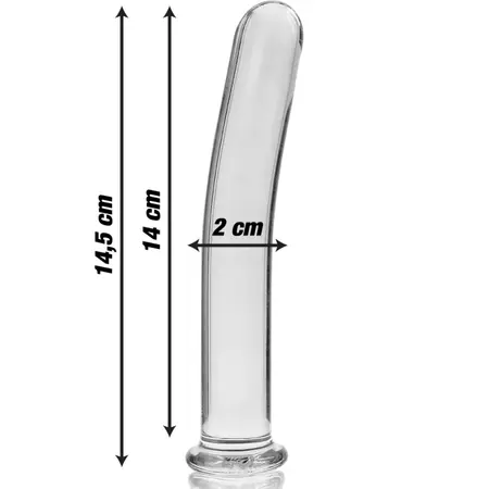 Ibiza Nebula Serija Model 8 Borosilikatni Stakleni Intimni Uređaj Prozirni 14.5cm