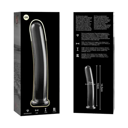 Ibiza Nebula Serija Model 8 Borosilikatni Stakleni Intimni Uređaj Prozirni 14.5cm