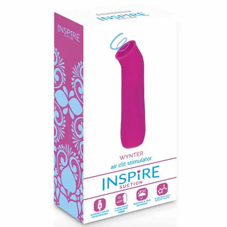 INSPIRE Winter Purple Intimate Suction Device, 12 Modes, USB Rechargeable