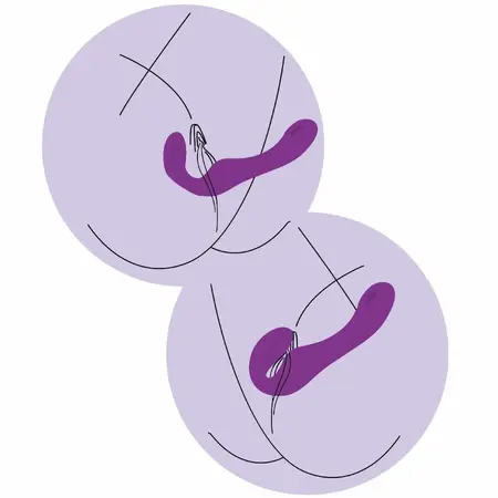 XOCOON 2-u-1 Strapless Daljinski Vibrator Ljubičasti Silikon Punjiv
