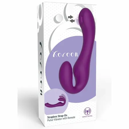 XOCOON 2-u-1 Strapless Daljinski Vibrator Ljubičasti Silikon Punjiv