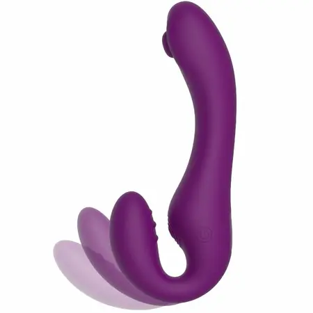 XOCOON 2-u-1 Strapless Daljinski Vibrator Ljubičasti Silikon Punjiv