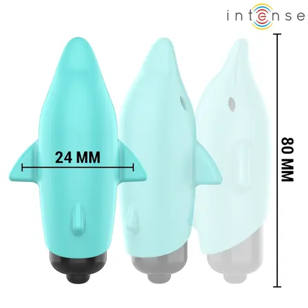 Intense Echo Vibrirajući Džepni Uređaj Delfin Plavi 8x4.7cm Vodootporan
