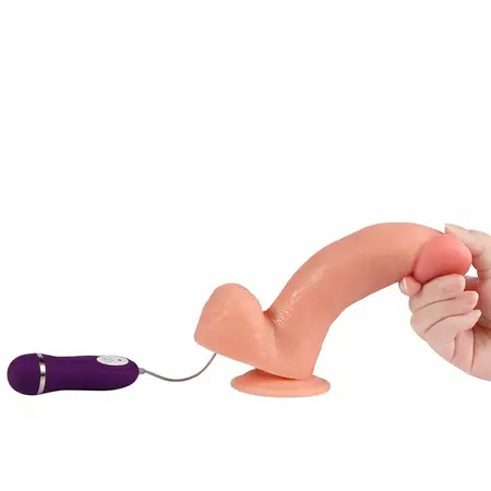 SHEQU Adam 21 cm Vibrirajući Intimni Uređaj sa Daljinskim Upravljačem, Silikon