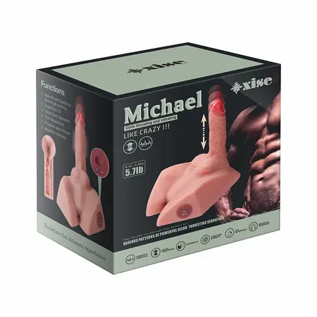 XISE Michael Intimate Machine 15cm Thrusting Dual-Channel TPE Model