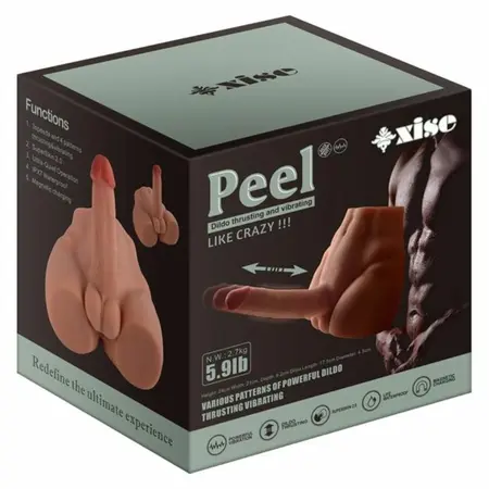 XISE Peel Intimate Machine Thrusting Anatomical Model 17.5cm TPE