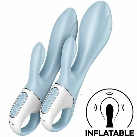 Satisfyer Air Pump Bunny 1 Naduvavajući Dvostruki Sistem Plavi Silikon