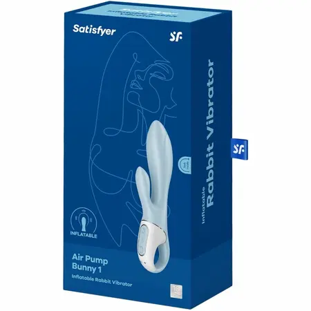 Satisfyer Air Pump Bunny 1 Naduvavajući Dvostruki Sistem Plavi Silikon