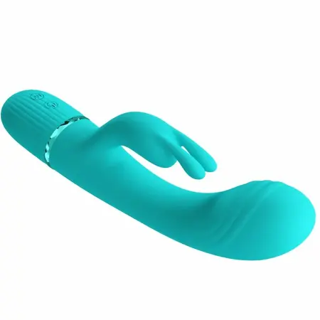Pretty Love Scocco Intimate Vibrator Rabbit Turquoise Silicone