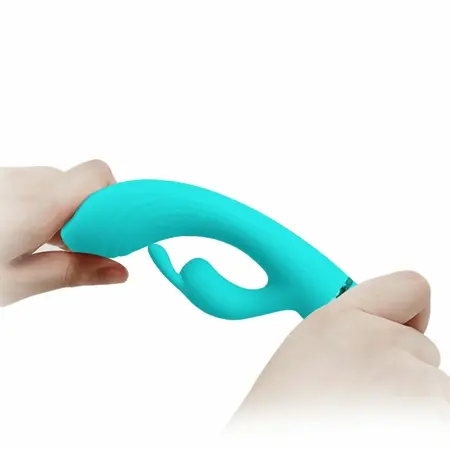 Pretty Love Scocco Intimate Vibrator Rabbit Turquoise Silicone