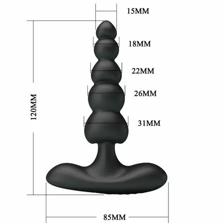 Pretty Love Corban Intimate Device 10-Mode Black Silicone USB