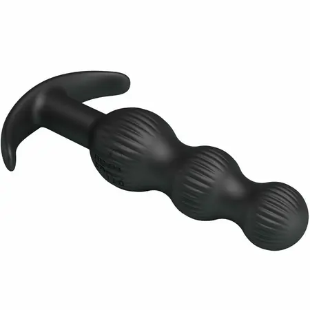 Pretty Love Sidney Intimate Anal Device 10 Modes Black Silicone USB