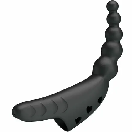 Pretty Love Jordin Crni Fleksibilni Prstenasti Vibrator 10 Modova USB