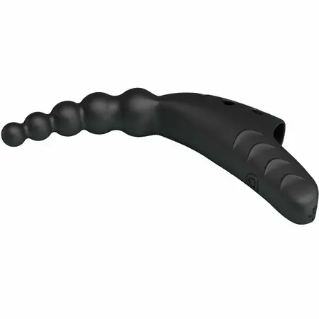 Pretty Love Jordin Crni Fleksibilni Prstenasti Vibrator 10 Modova USB