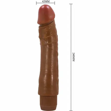 Baile DYBBUK Vibrirajuća Intimna Mašina 24 cm Mulatto TPR Materijal