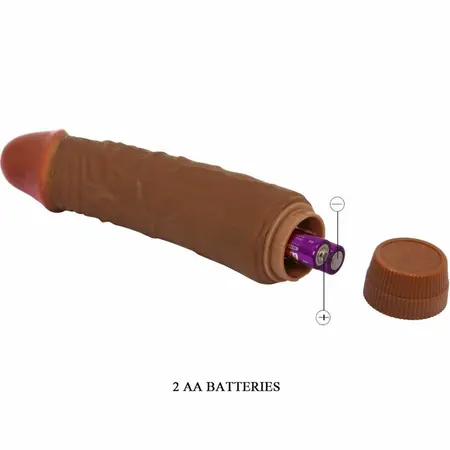 Baile Jeff Vibrirajući Intimni Uređaj 19.5 cm, Mulatto, TPR Materijal