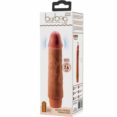 Baile Jeff Vibrirajući Intimni Uređaj 19.5 cm, Mulatto, TPR Materijal