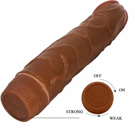 Baile Bob Vibrating Intimate Device 22.5cm Mulatto TPR Textured