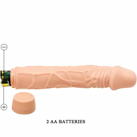 Baile Bob 22.5 cm Intimni Vibrirajući Uređaj - Boja Kože, TPR Materijal