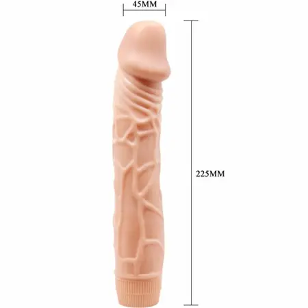 Baile Bob 22.5 cm Intimni Vibrirajući Uređaj - Boja Kože, TPR Materijal