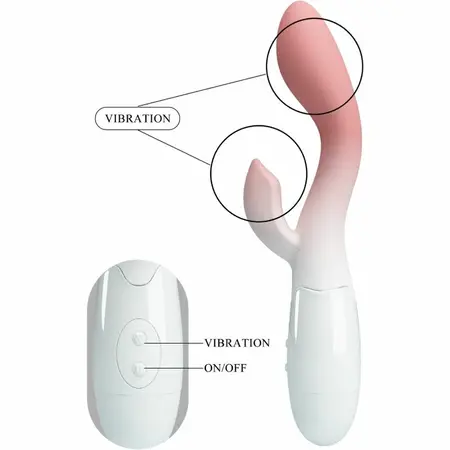 Pretty Love Brighty Pink Dual Motor Intimate Massager 30 Modes Silicone