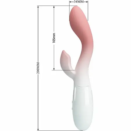 Pretty Love Brighty Pink Dual Motor Intimate Massager 30 Modes Silicone
