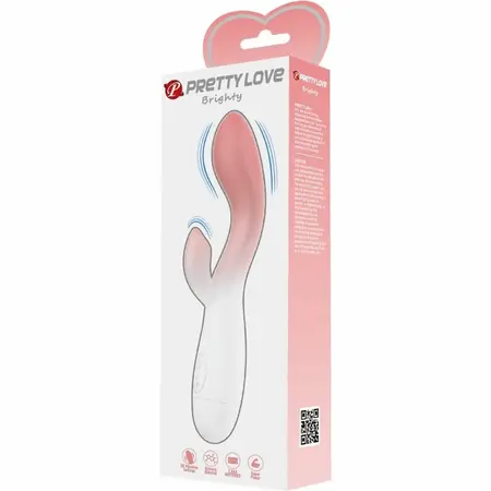 Pretty Love Brighty Pink Dual Motor Intimate Massager 30 Modes Silicone