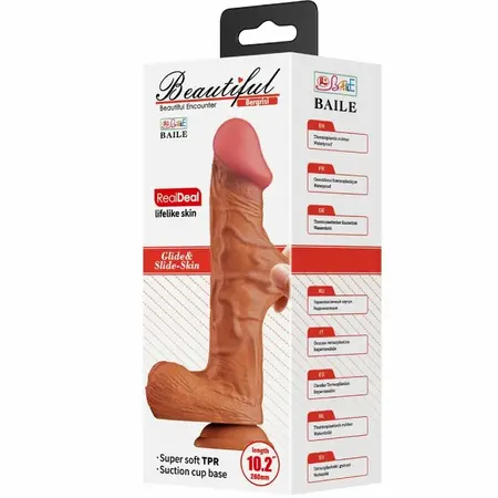 Baile Bergrisi Intimate Model 26cm with Suction Base, Flesh Tone