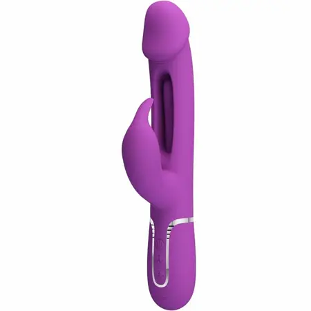 Pretty Love Kampas BW-500025-3 Intimni 3-u-1 Silikonski Vibrator Ljubičasti