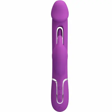 Pretty Love Kampas BW-500025-3 Intimni 3-u-1 Silikonski Vibrator Ljubičasti