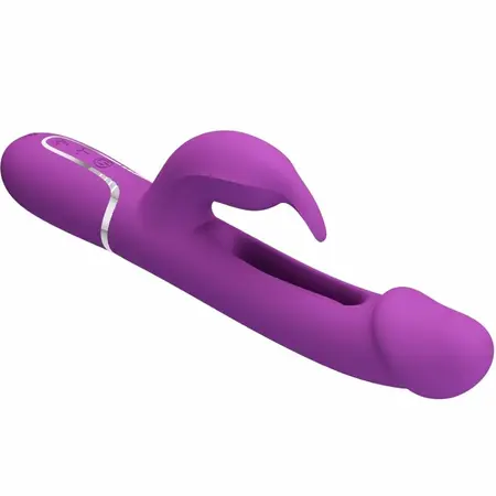 Pretty Love Kampas BW-500025-3 Intimni 3-u-1 Silikonski Vibrator Ljubičasti