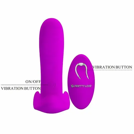 Pretty Love Massager 12 Modes Wireless Remote Purple