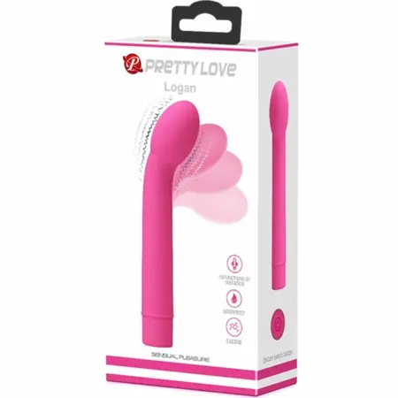 Pretty Love Logan Pink Silicone Intimate Massager 10-Mode, Compact Design