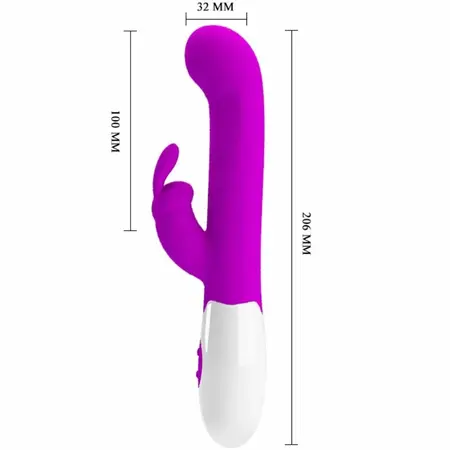 Pretty Love Centaur Silicone Dual-Action Vibrator 30 Modes Purple