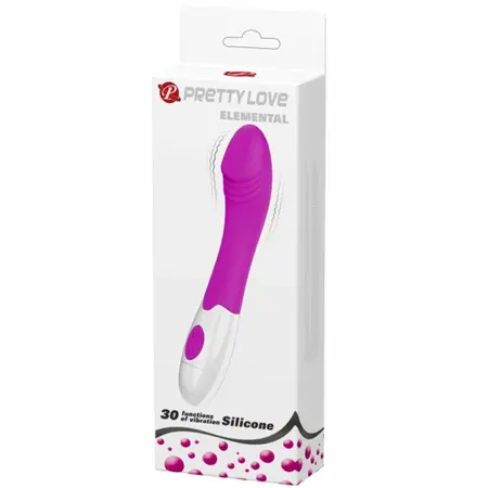 Pretty Love Elemental 30-Mode Silicone Vibrator Purple Compact Design