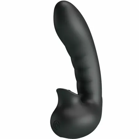 Pretty Love Hobgoblin Black Finger Device 12 Modes Rechargeable Silicone