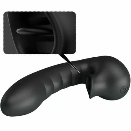 Pretty Love Hobgoblin Black Finger Device 12 Modes Rechargeable Silicone