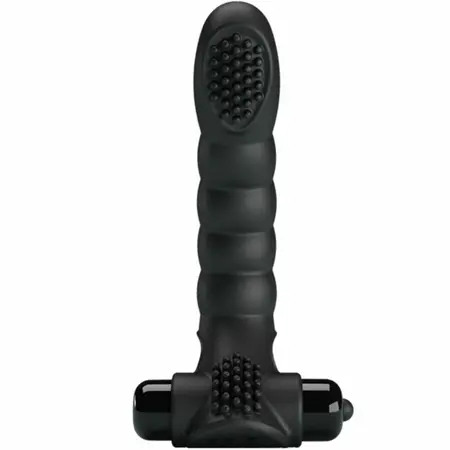 Pretty Love Alexander Black Finger Device 10 Modes Silicone Compact