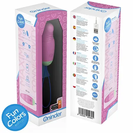 ONINDER CUTE 360° Silikonsko Pametno Intimno Jaje - Aplikacija i USB, Višebojno