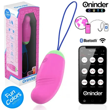 ONINDER CUTE 360° Silikonsko Pametno Intimno Jaje - Aplikacija i USB, Višebojno