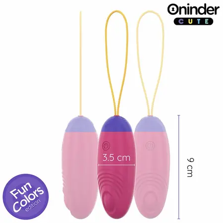 ONINDER CUTE WaveMotion Silikonsko Jaje - Kontrola Preko Aplikacije, USB, Vodootporno, Roze