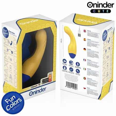 ONINDER CUTE Love Buddy App-Controlled Vibrator Yellow 14cm Waterproof