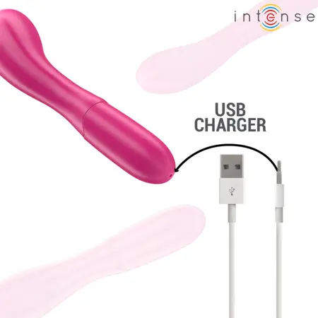 Intense Lisette Flexible Silicone System 19cm 10 Modes Pink