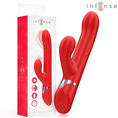 INTENSE LELE Red - Multifunctional Rotating & Oscillating Silicone Device