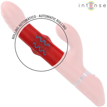 INTENSE LELE Red - Multifunctional Rotating & Oscillating Silicone Device