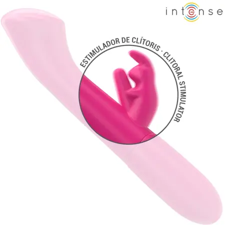 INTENSE Julieta Dual-Action Rechargeable Silicone Vibrator Pink 18.6cm