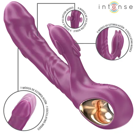 INTENSE Halle Multifunctional Dolphin-Shaped Vibrator Purple