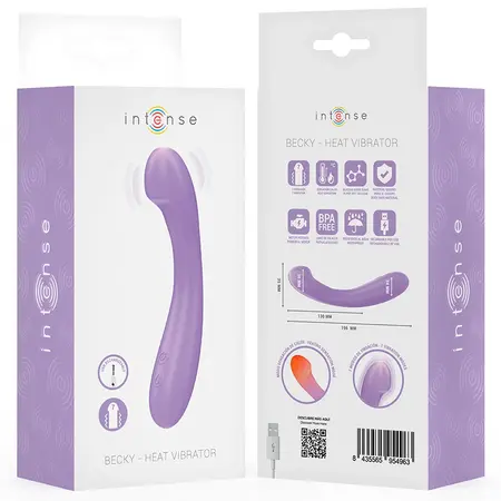 INTENSE BECKY Vibrating Device 19cm Heating 7 Modes Purple Silicone
